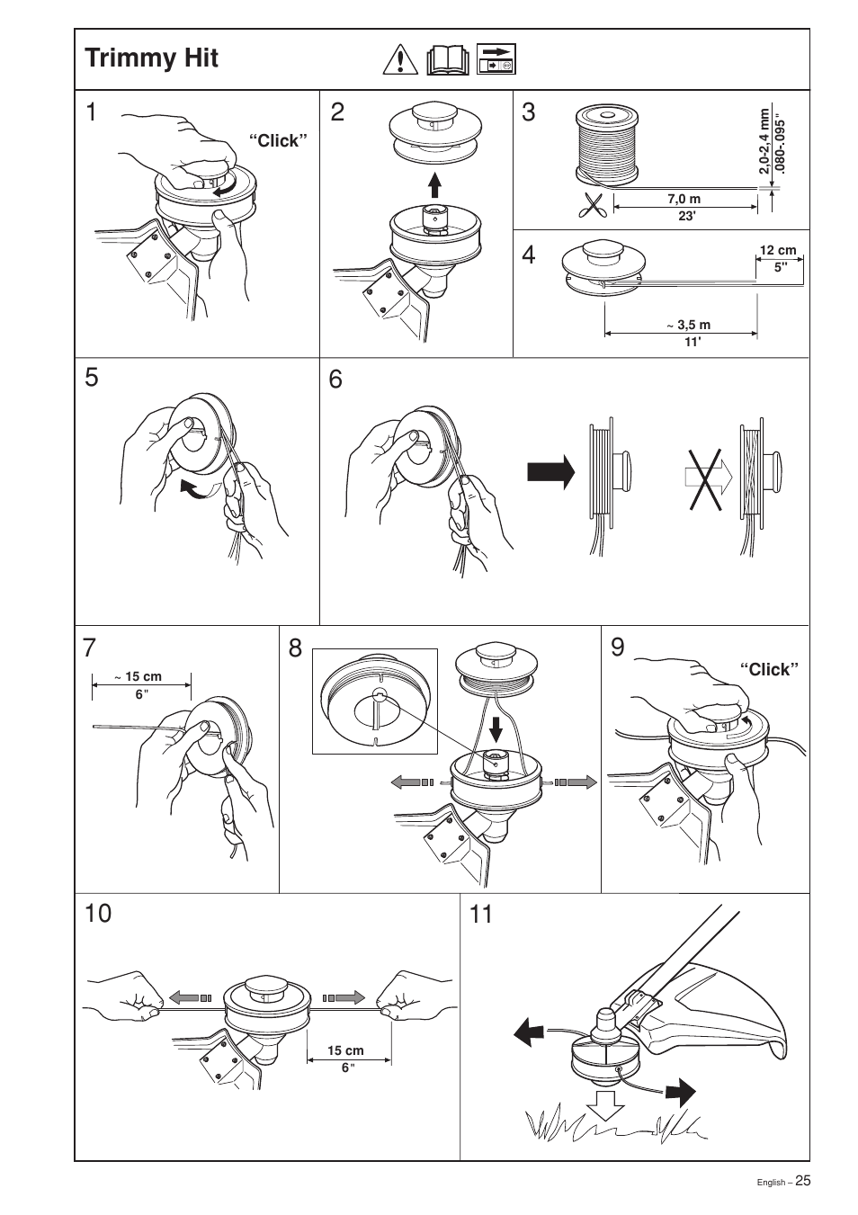 Trimmy hit | Husqvarna 232L User Manual | Page 25 / 32