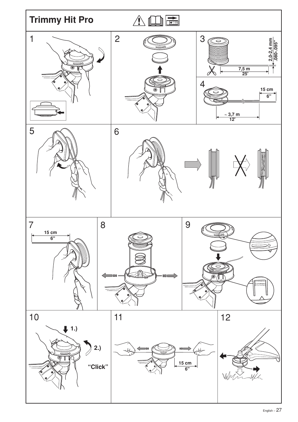 Trimmy hit pro | Husqvarna 232L User Manual | Page 27 / 32