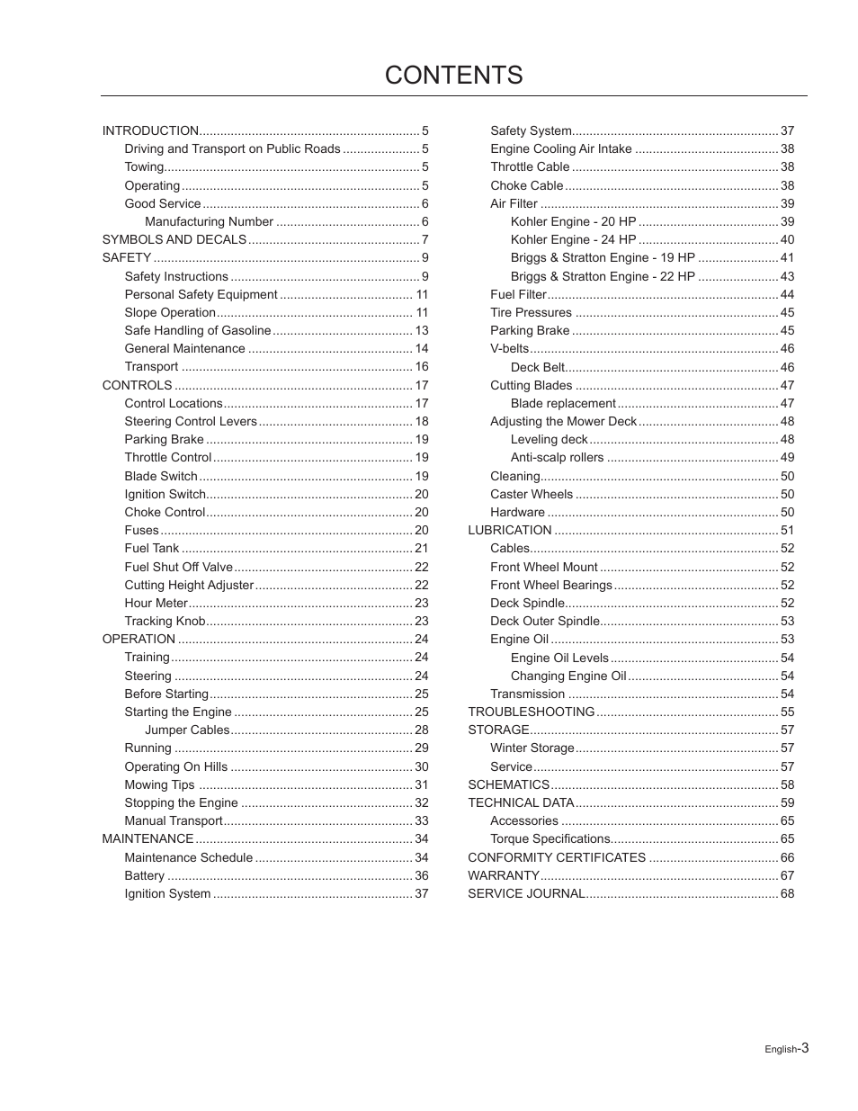 Husqvarna 965881201 User Manual | Page 3 / 76