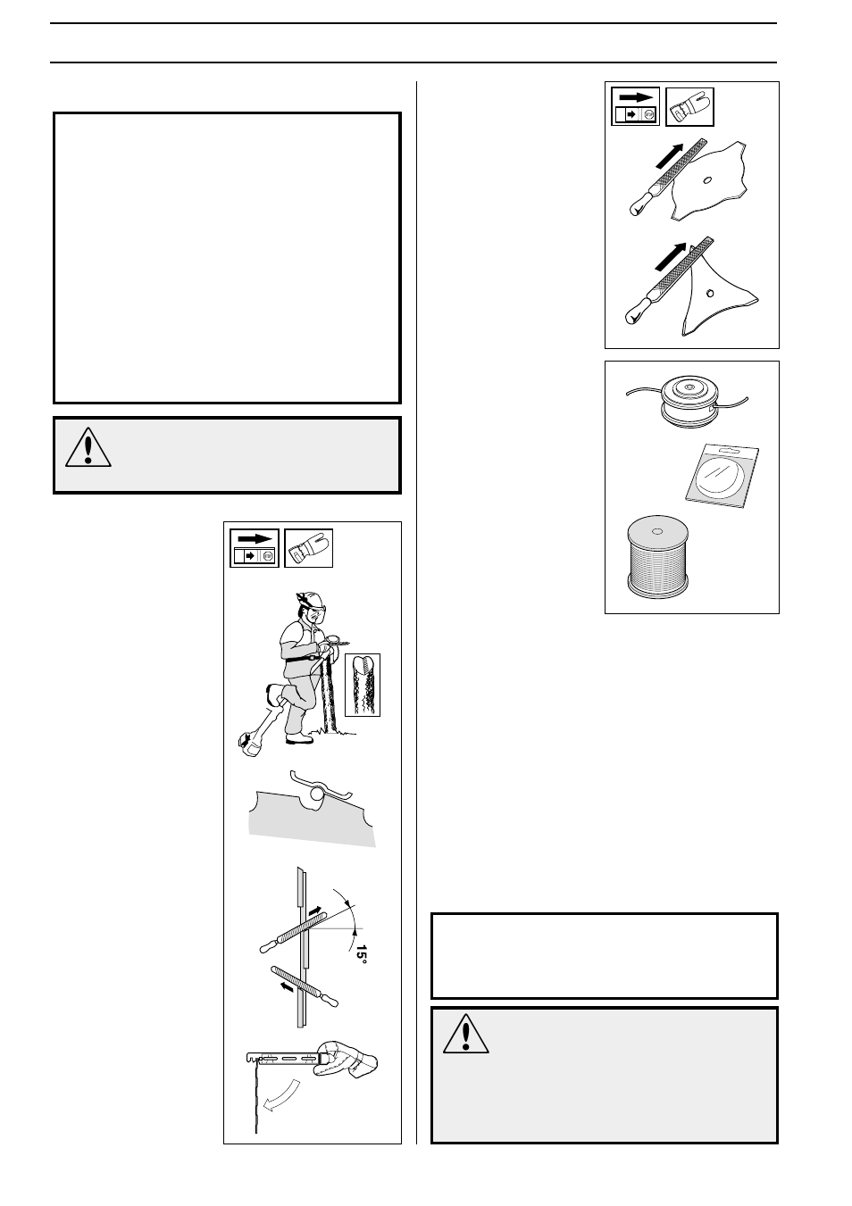 Safety instructions, Cutting equipment | Husqvarna 245 RX User Manual | Page 10 / 52