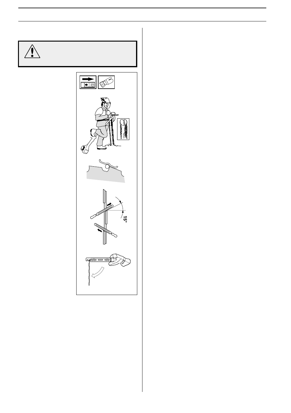 Maintenance schedule, Maintenance, Sharpening the clearing blade | Husqvarna 245 RX User Manual | Page 34 / 52