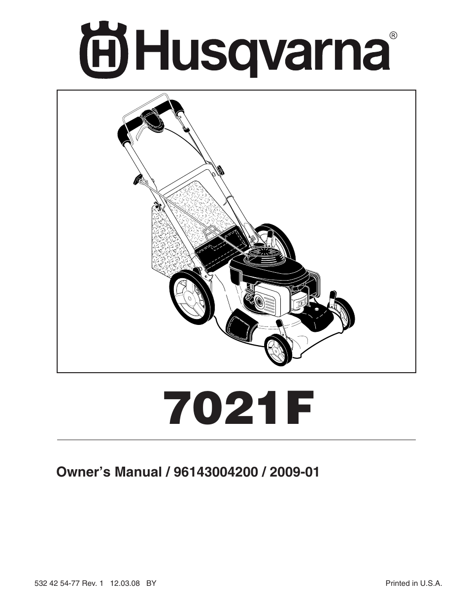 Husqvarna 7021F User Manual | 21 pages