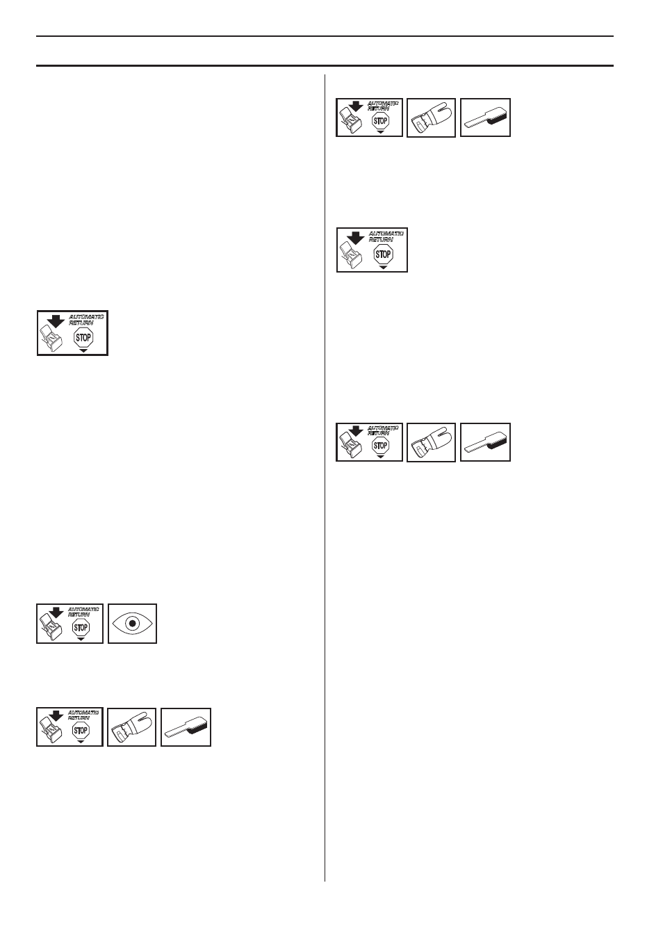Gashendelvergrendeling, Kettingvanger, Rechterhandbescherming | Trillingdempingssysteem, Stopschakelaar, Geluiddemper, Onderhoud | Husqvarna 140 User Manual | Page 192 / 420