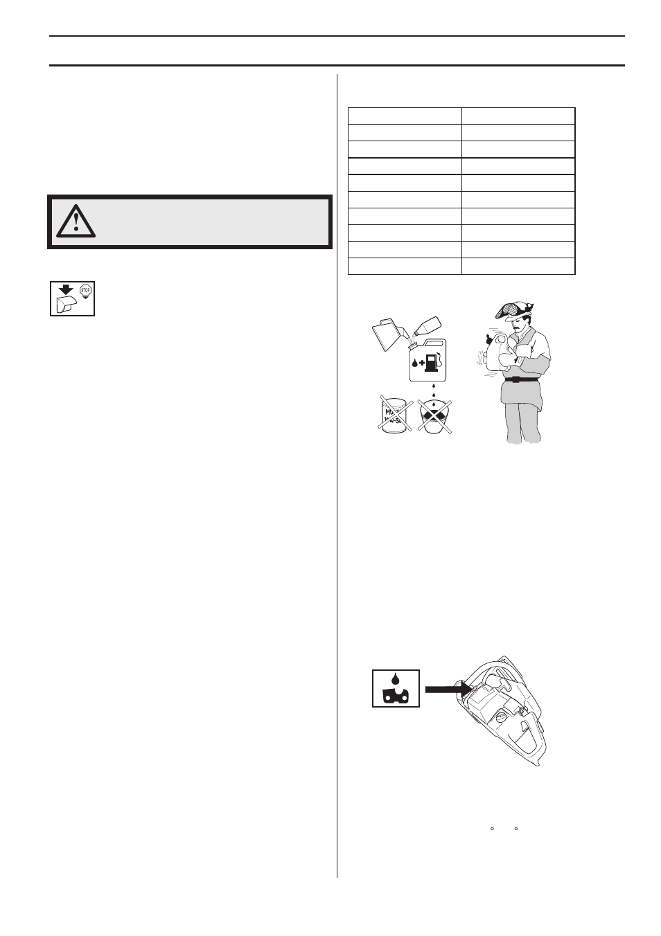 Fuel, Gasoline, Two-stroke oil | Mixing, Chain oil, Fuel handling | Husqvarna 570 EPA III User Manual | Page 17 / 44