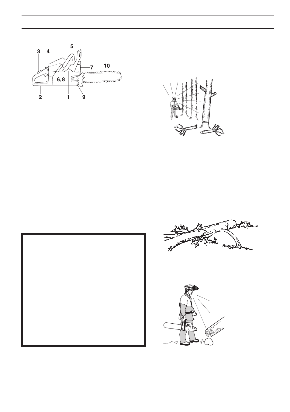 Before use, General working instructions, Basic safety rules | Working techniques | Husqvarna 570 EPA III User Manual | Page 21 / 44