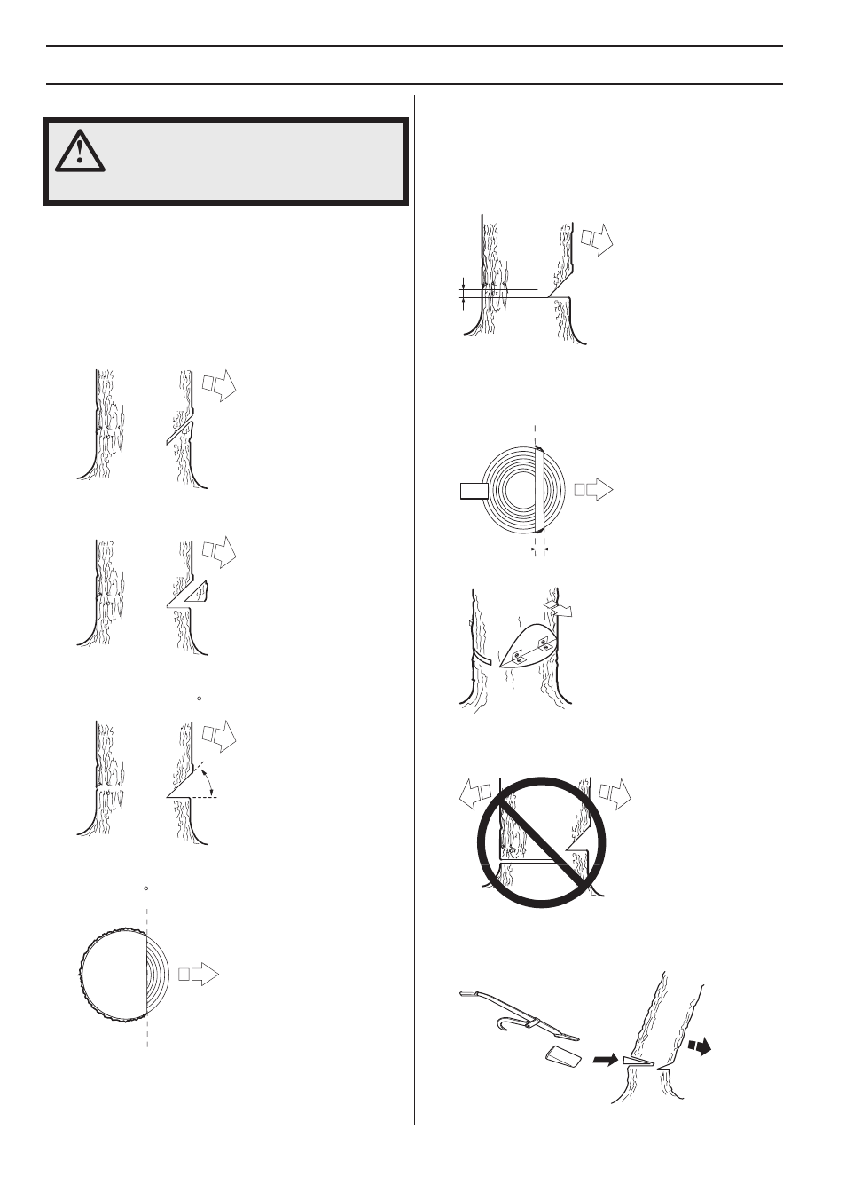 Working techniques | Husqvarna 570 EPA III User Manual | Page 26 / 44