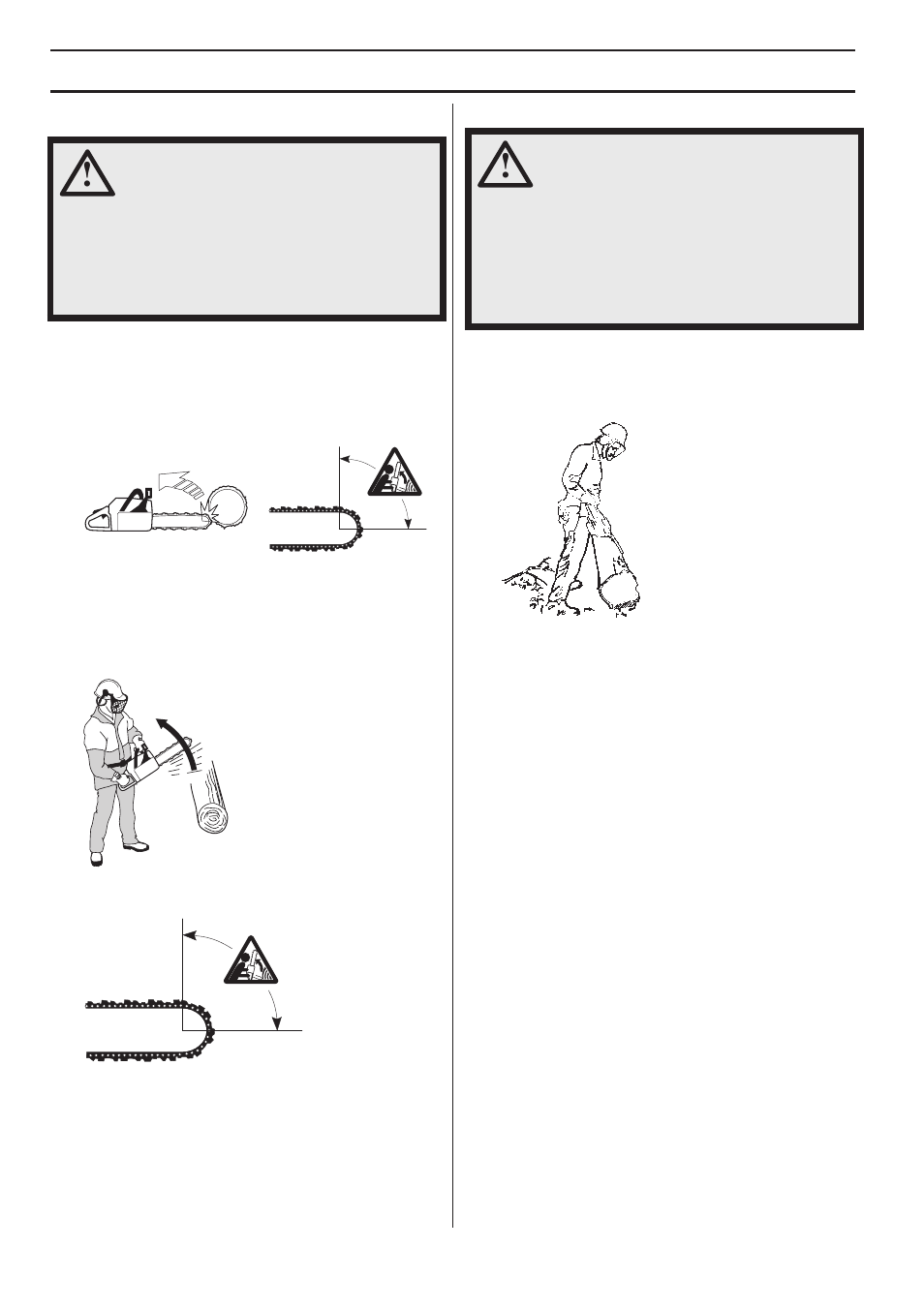 How to avoid kickback, What is kickback, Working techniques | Husqvarna 570 EPA III User Manual | Page 28 / 44