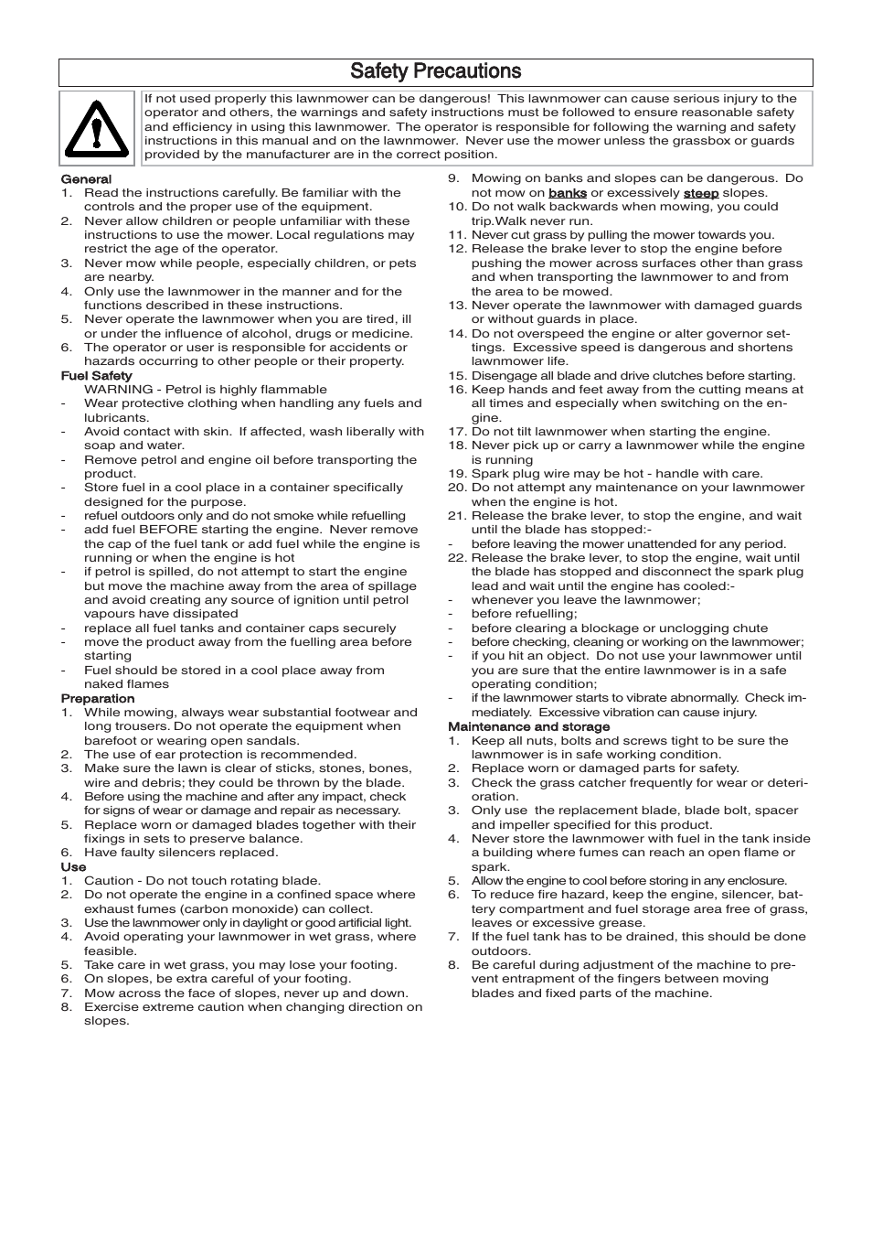 Safety precautions | Husqvarna 965969201 User Manual | Page 3 / 8