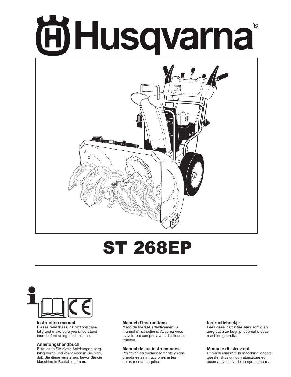 Husqvarna ST 268EP User Manual | 68 pages