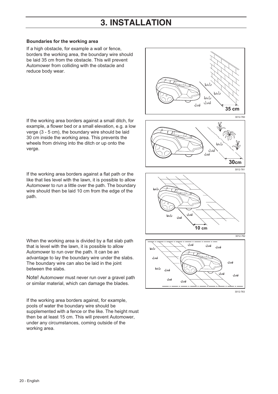 Installation | Husqvarna 210 C User Manual | Page 19 / 48