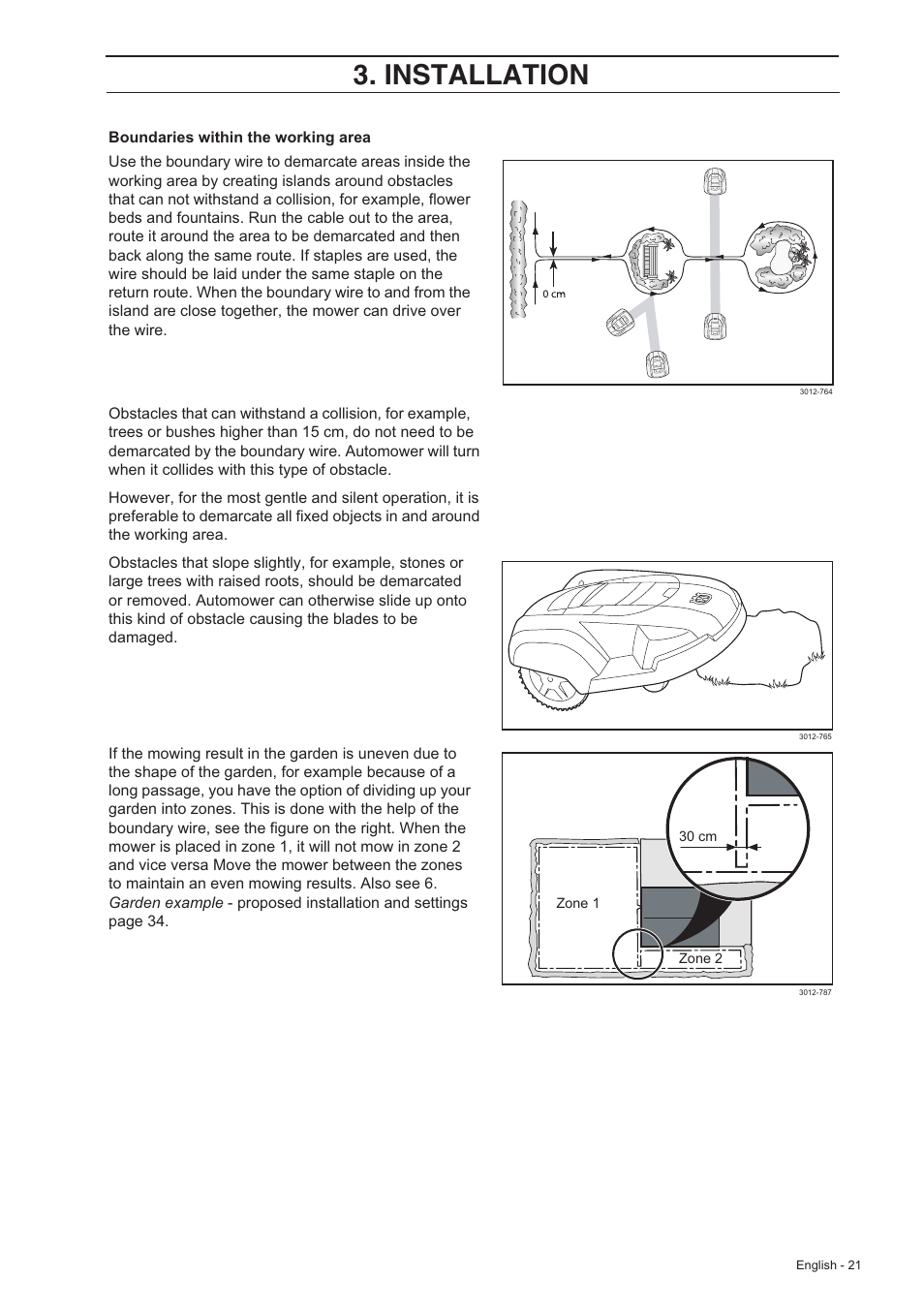 Installation | Husqvarna 210 C User Manual | Page 20 / 48