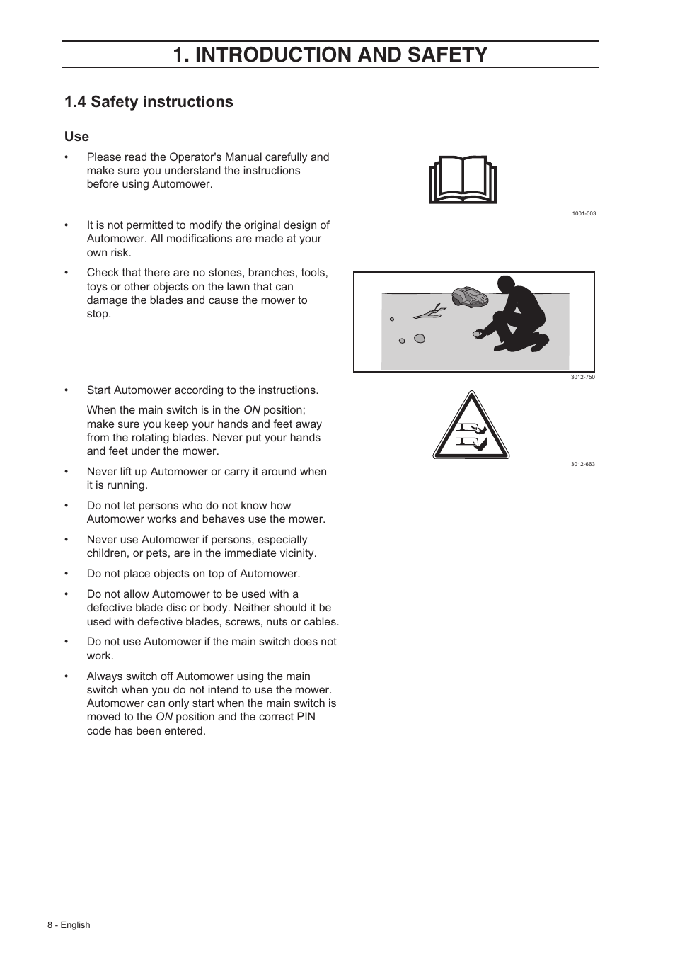 Introduction and safety, 4 safety instructions | Husqvarna 210 C User Manual | Page 7 / 48