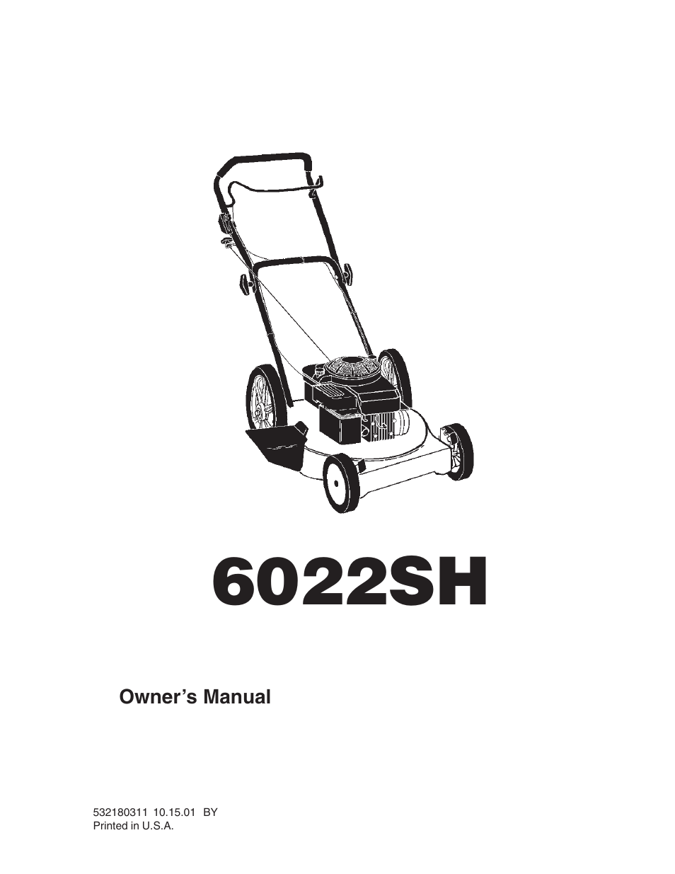 Husqvarna 6022SH User Manual | 18 pages