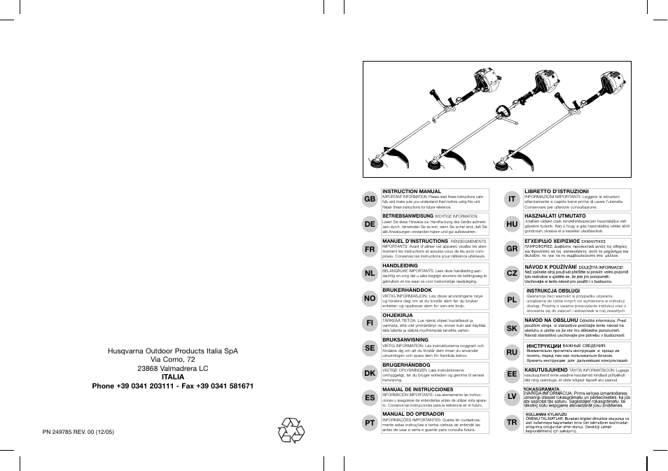 Husqvarna 953900453 User Manual | 12 pages
