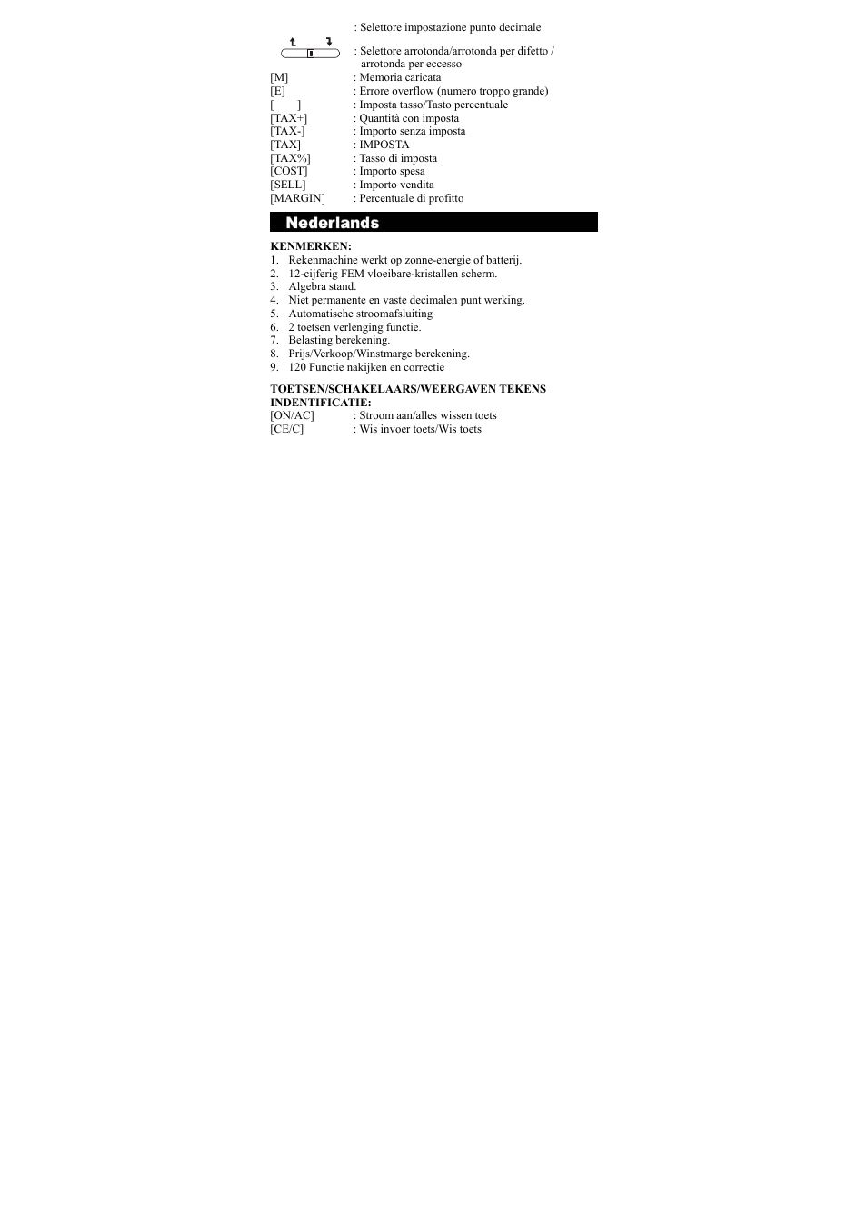 CITIZEN CT-666 User Manual | Page 11 / 35