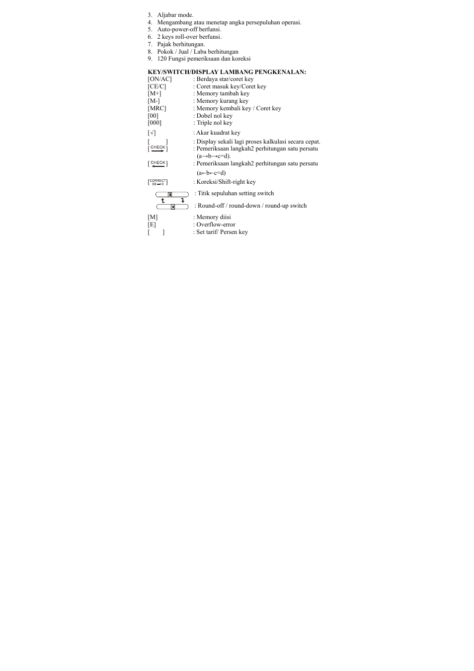 CITIZEN CT-666 User Manual | Page 15 / 35