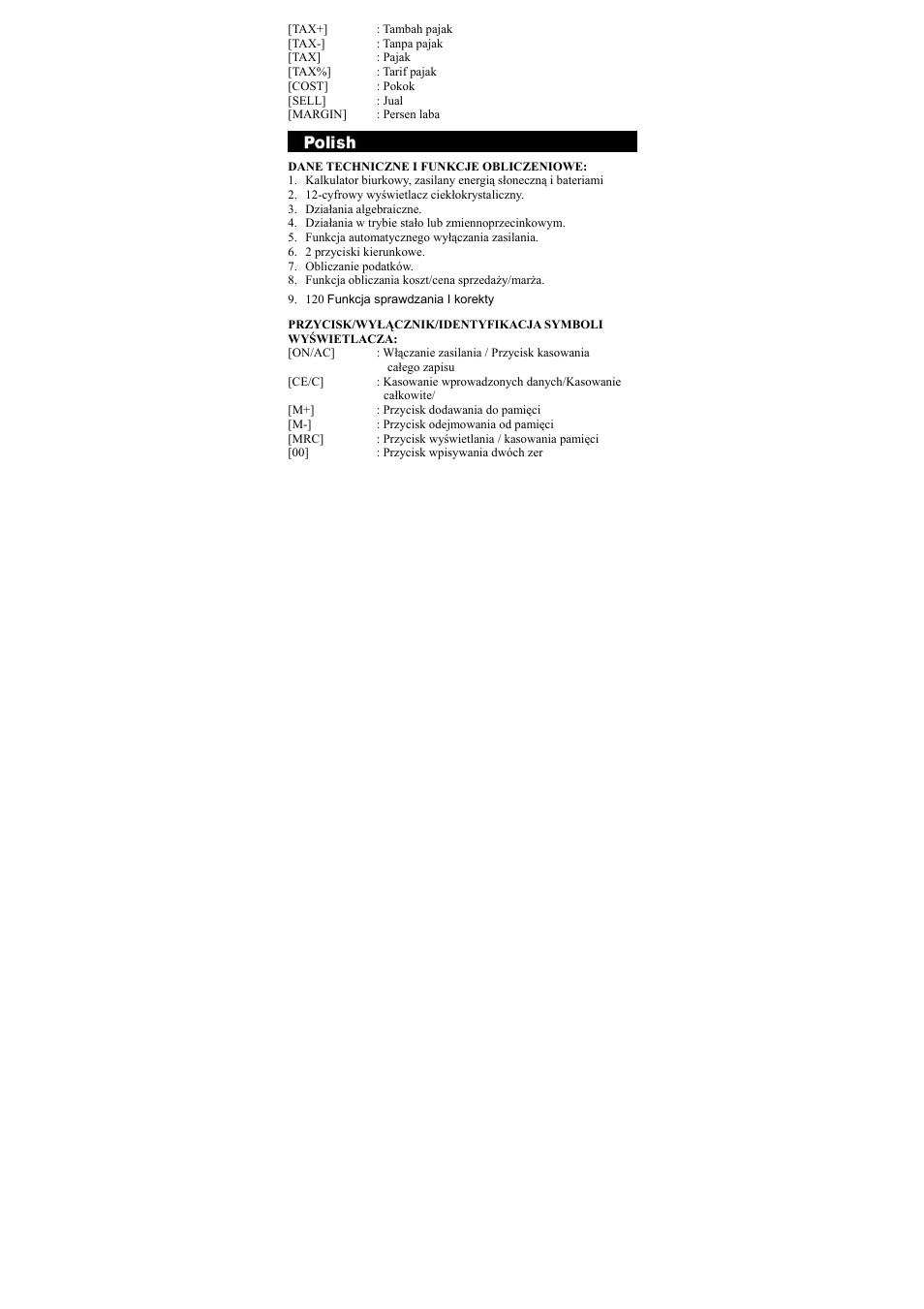 CITIZEN CT-666 User Manual | Page 16 / 35