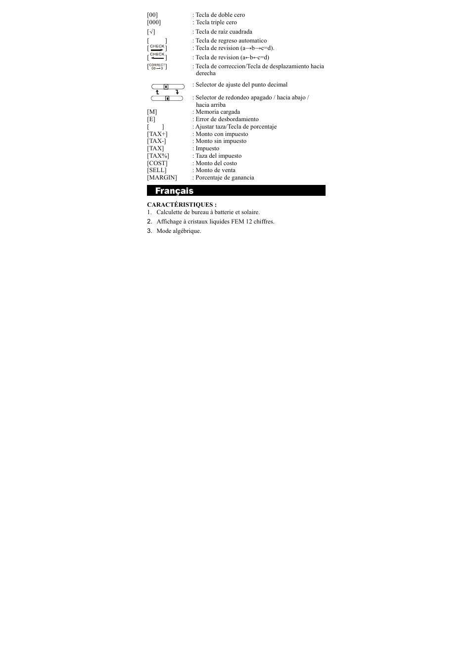 CITIZEN CT-666 User Manual | Page 5 / 35
