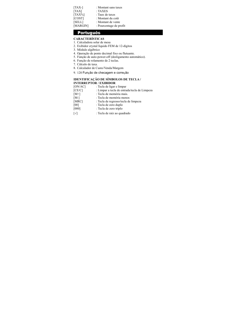 CITIZEN CT-666 User Manual | Page 7 / 35