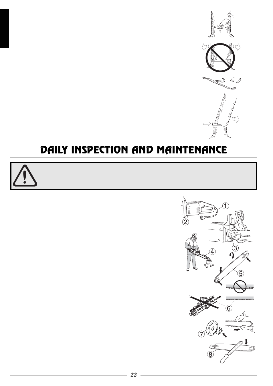 Daily inspection and maintenance | Husqvarna 318 User Manual | Page 23 / 24