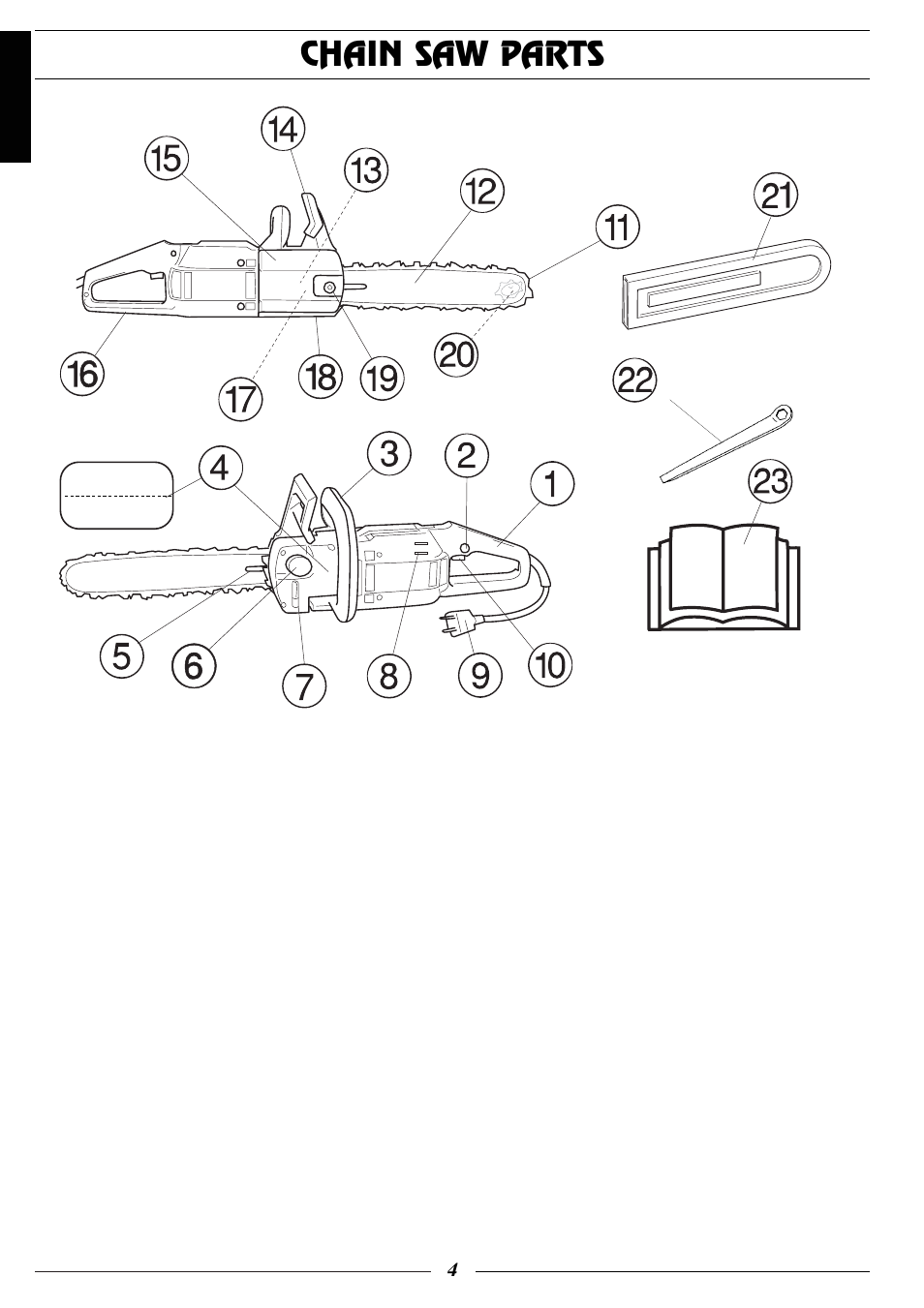 Chain saw parts | Husqvarna 318 User Manual | Page 5 / 24