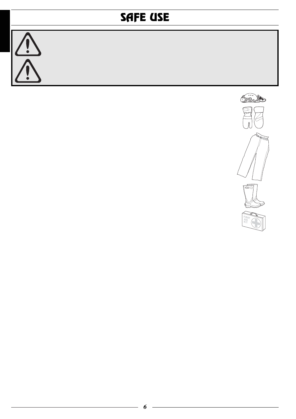 Safe use | Husqvarna 318 User Manual | Page 7 / 24