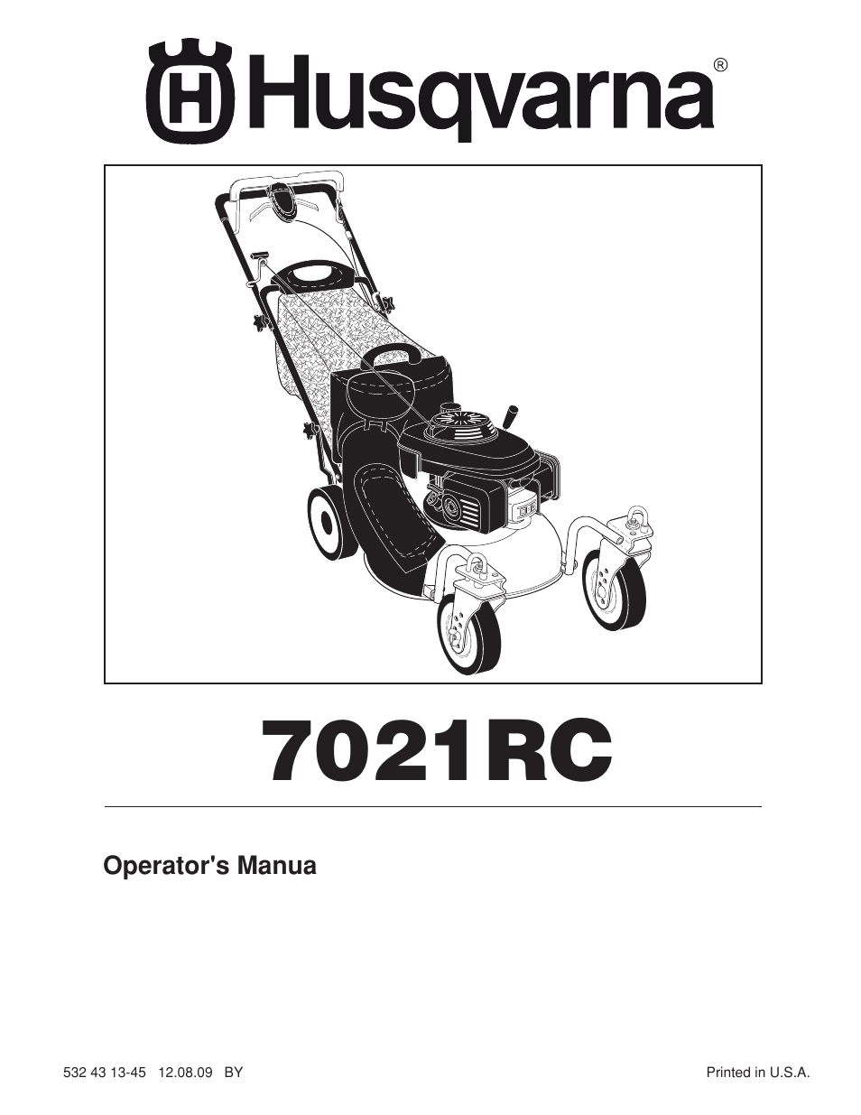 Husqvarna 7021RC User Manual | 18 pages