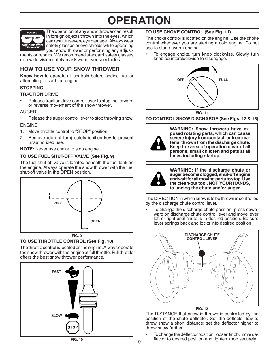 Operation | Husqvarna 927SB User Manual | Page 9 / 40