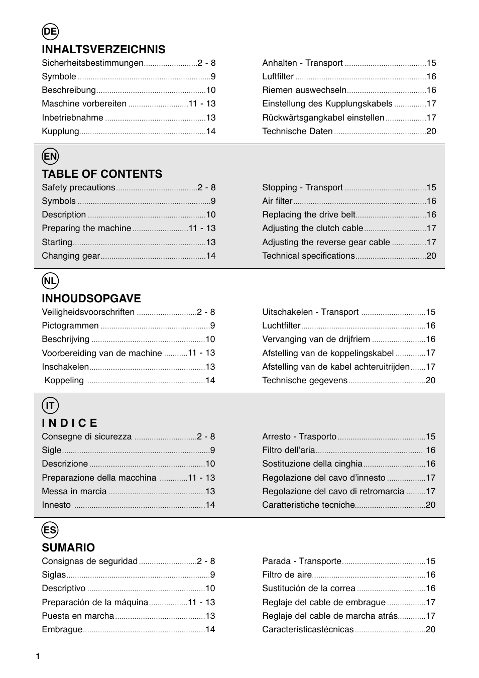 Husqvarna T 55R User Manual | Page 2 / 21