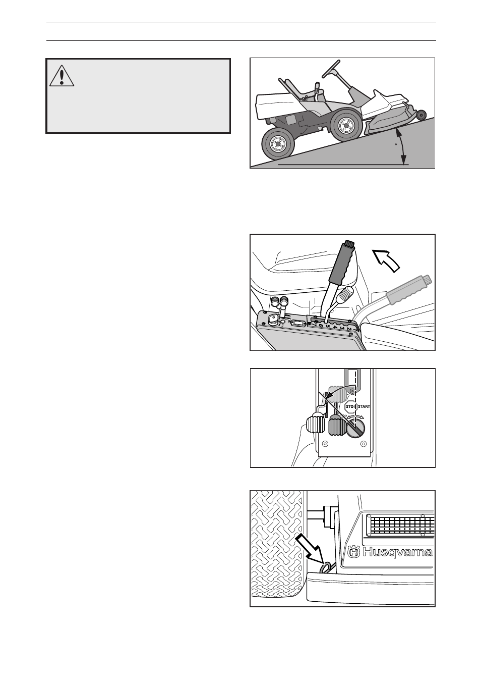 Driving | Husqvarna 1030 BioClip User Manual | Page 18 / 40