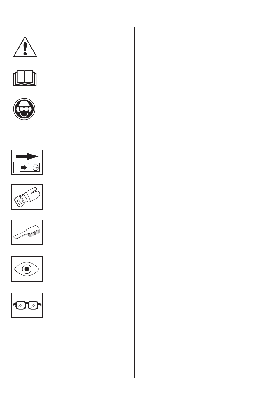 Key to symbols, Symbols on the chain saw, Symbols in the operator’s manual | Husqvarna 42 User Manual | Page 2 / 36