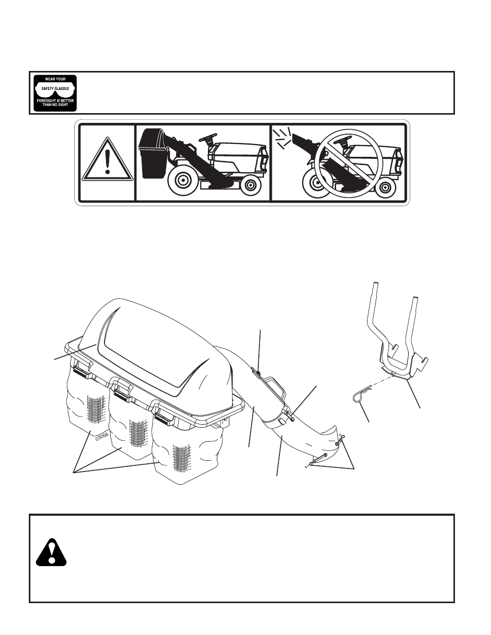 Know your grass catcher, Unpacking instructions, Carton contents | Parts identification | Husqvarna H342SG User Manual | Page 4 / 10