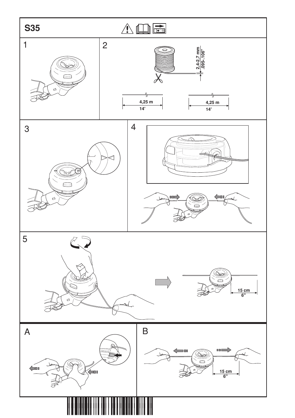 Z+rc=¶5v, S35 5 | Husqvarna 326R User Manual | Page 34 / 36