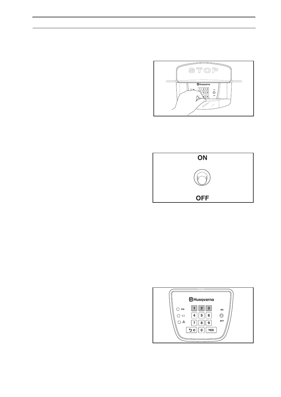 3 restart, 4 switching off automower, 5 using the timer | Husqvarna 210 C User Manual | Page 28 / 50