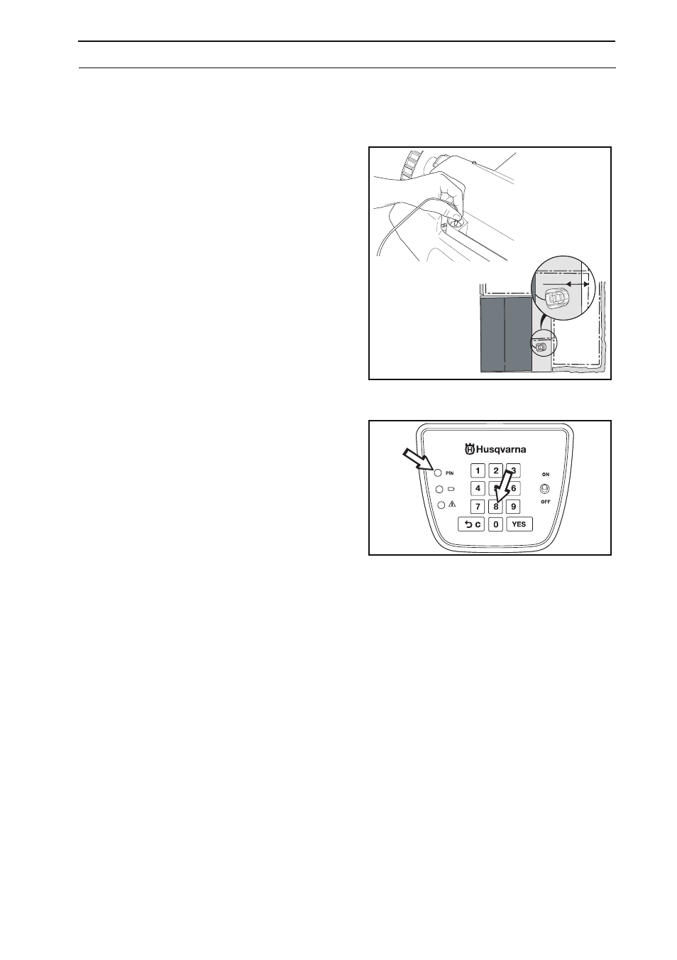 7 changing the pin code, 8 charging and storage between mowing | Husqvarna 210 C User Manual | Page 30 / 50