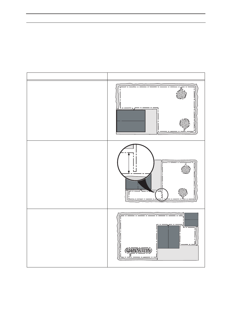 Garden example, Proposed installation | Husqvarna 210 C User Manual | Page 34 / 50