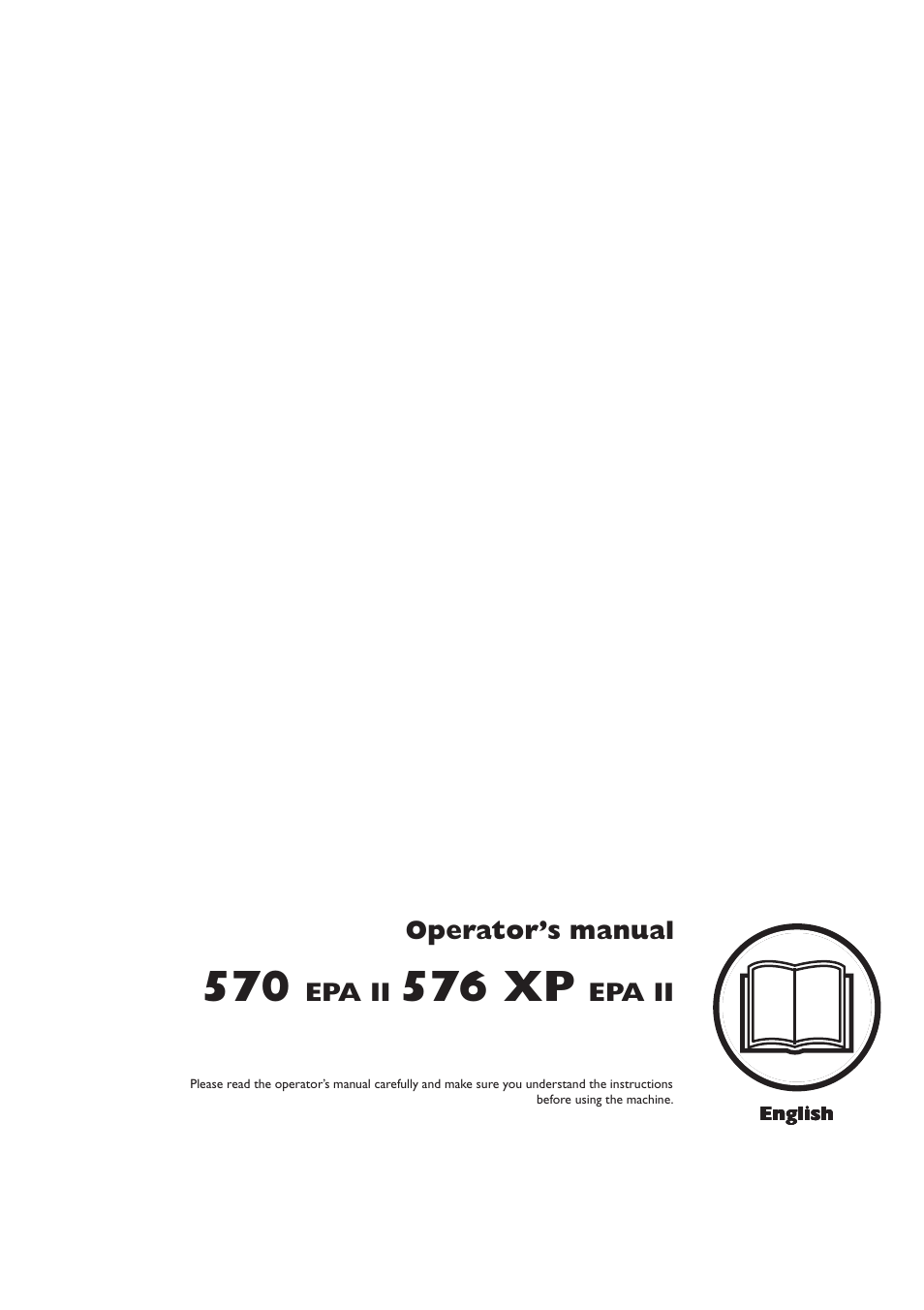 Husqvarna 576 XP EPA II User Manual | 45 pages