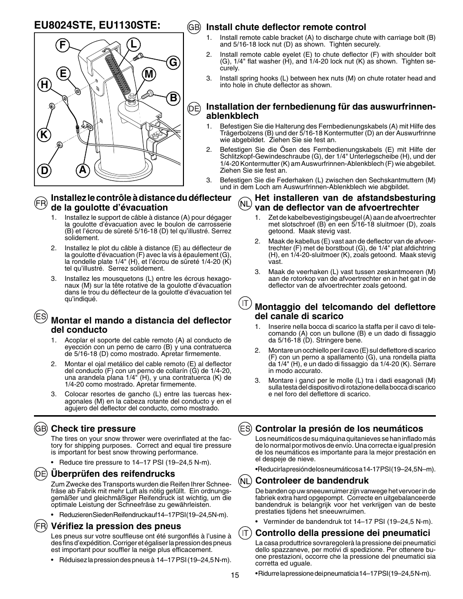 Husqvarna EU8024STE User Manual | Page 15 / 60