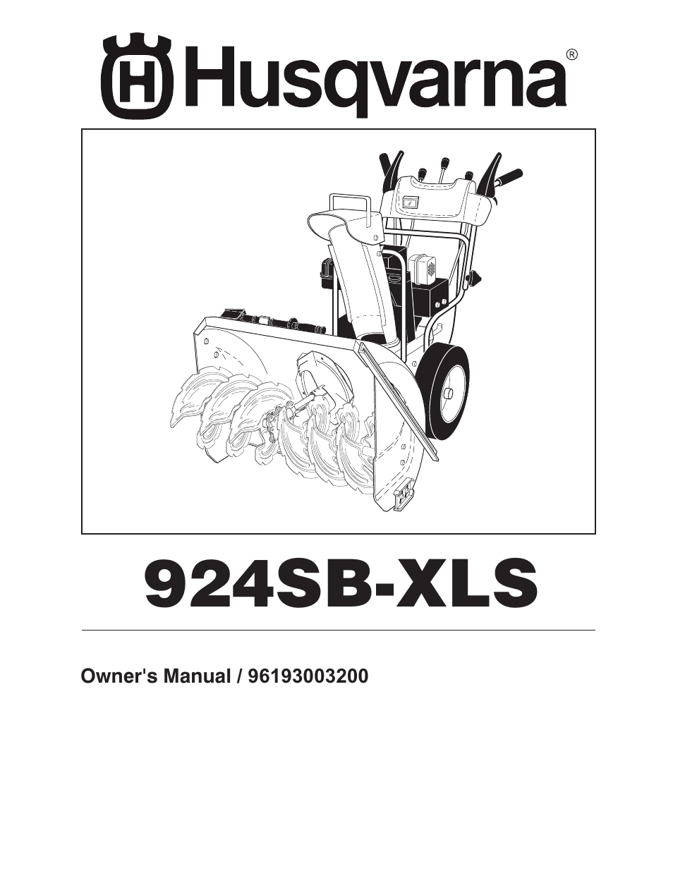 Husqvarna 924SB-XLS User Manual | 40 pages