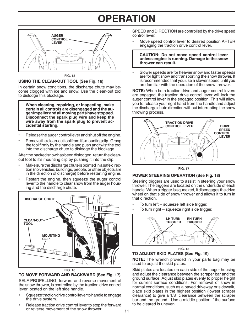 Operation | Husqvarna 924SB-XLS User Manual | Page 11 / 40