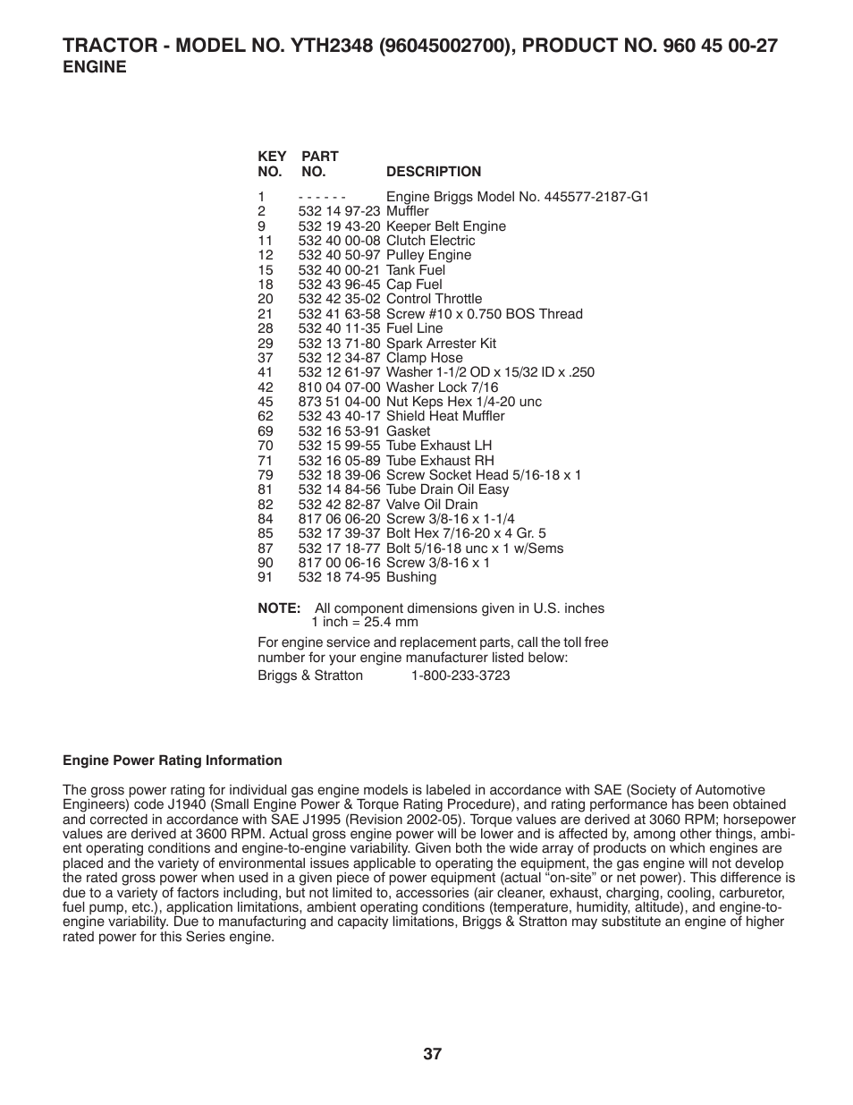 Husqvarna 96045002700 User Manual | Page 37 / 48