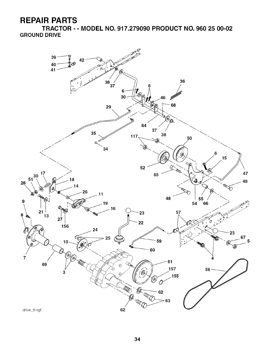 Repair parts | Husqvarna 917.27909 User Manual | Page 34 / 48