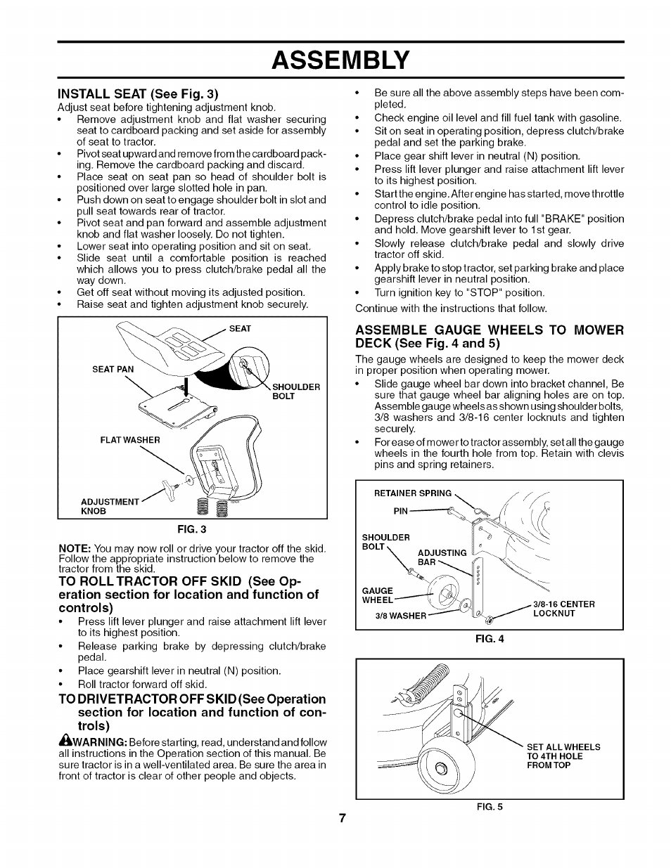 Assembly | Husqvarna 917.27909 User Manual | Page 7 / 48