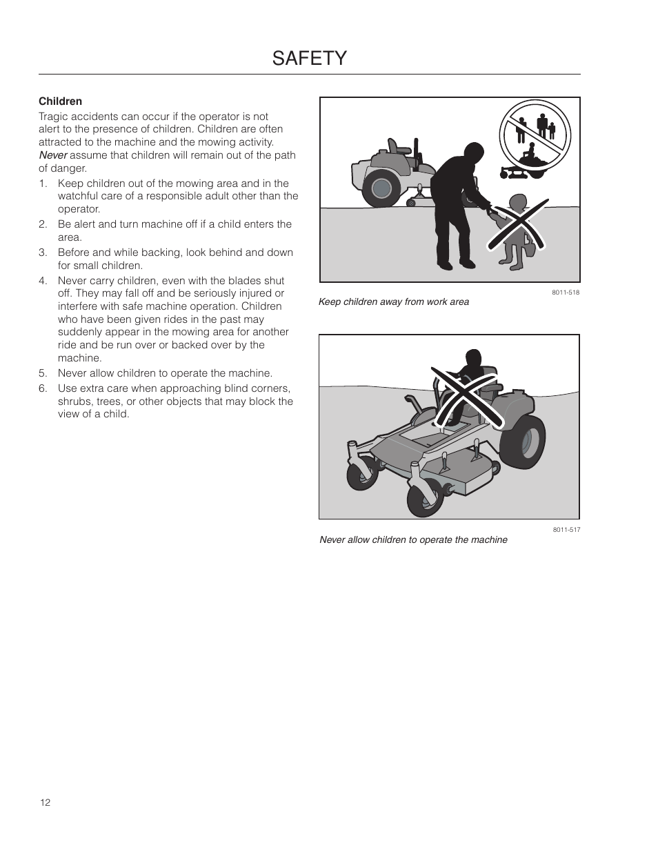 Safety | Husqvarna 966582201 User Manual | Page 12 / 56