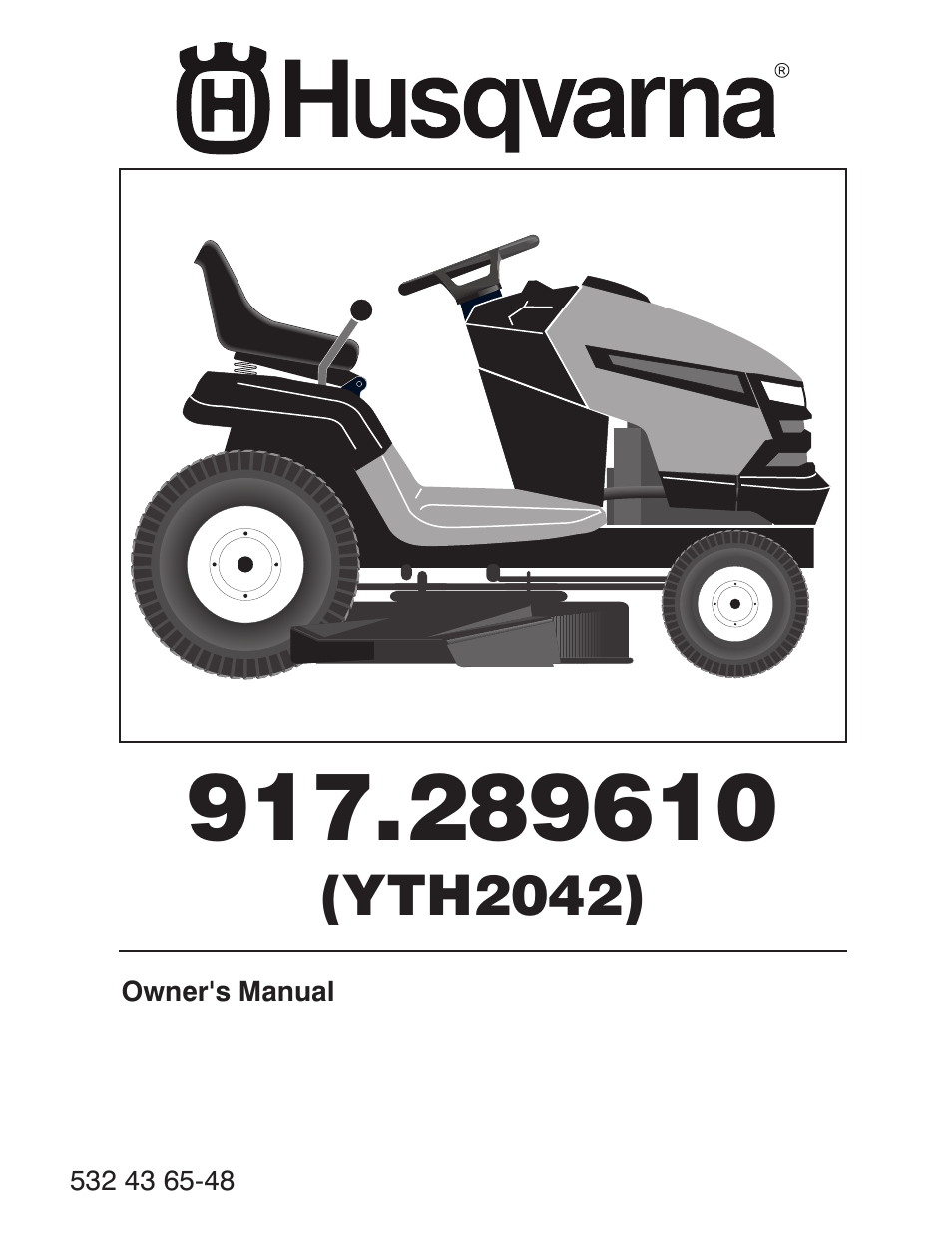 Husqvarna 917.28961 User Manual | 52 pages