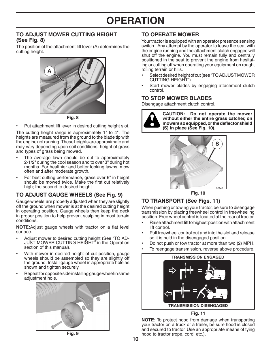 Operation | Husqvarna 917.28961 User Manual | Page 10 / 52