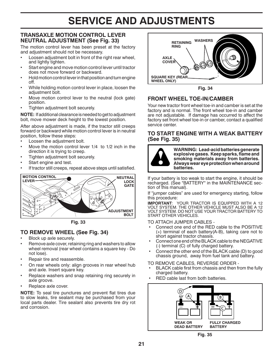 Service and adjustments | Husqvarna 917.28961 User Manual | Page 21 / 52