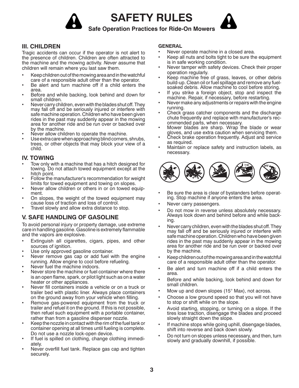 Safety rules | Husqvarna 917.28961 User Manual | Page 3 / 52