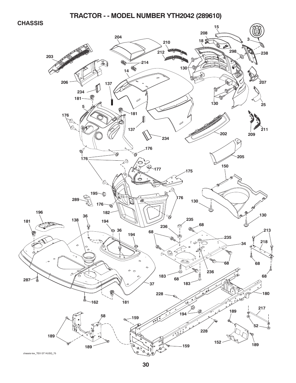 Chassis | Husqvarna 917.28961 User Manual | Page 30 / 52