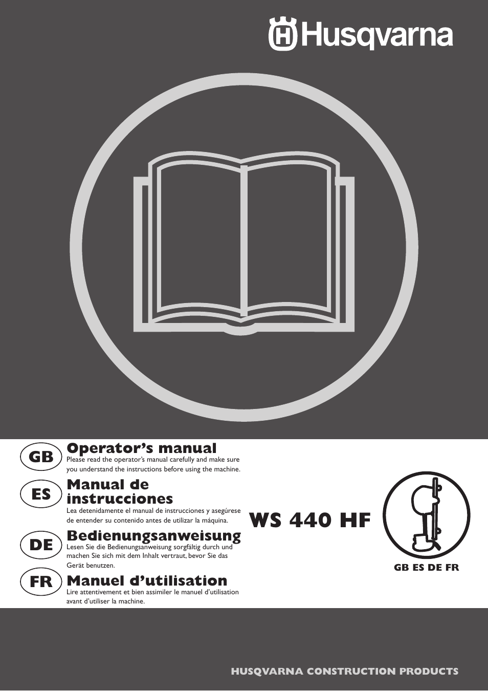 Husqvarna WS 440 HF User Manual | 17 pages